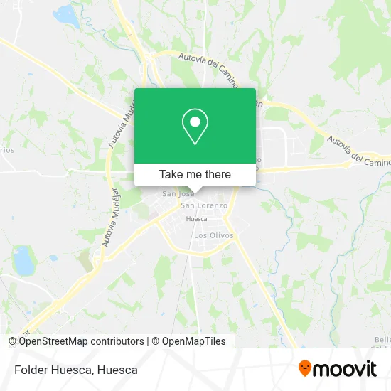 Folder Huesca map