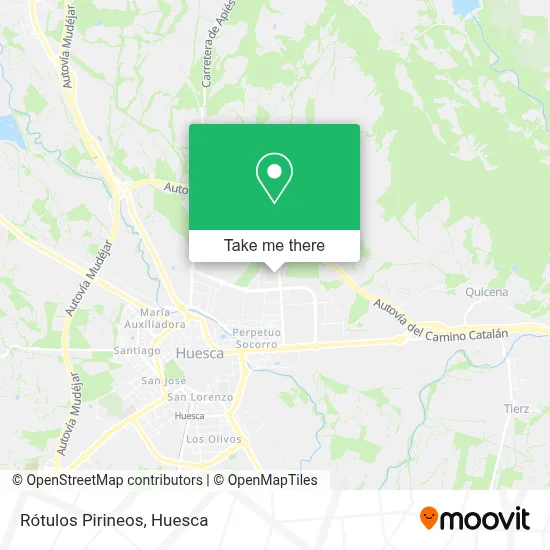 Rótulos Pirineos map