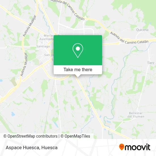 Aspace Huesca map