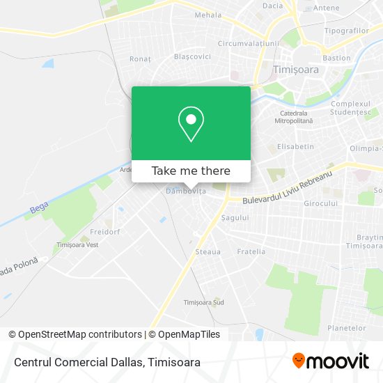 Centrul Comercial Dallas map