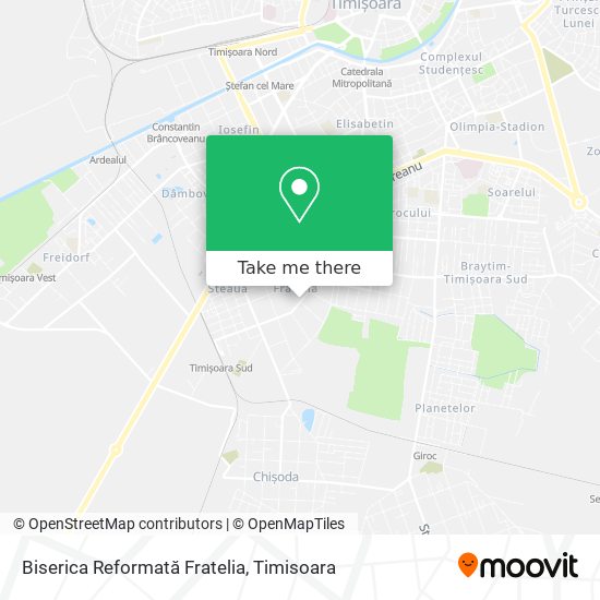 Biserica Reformată Fratelia map