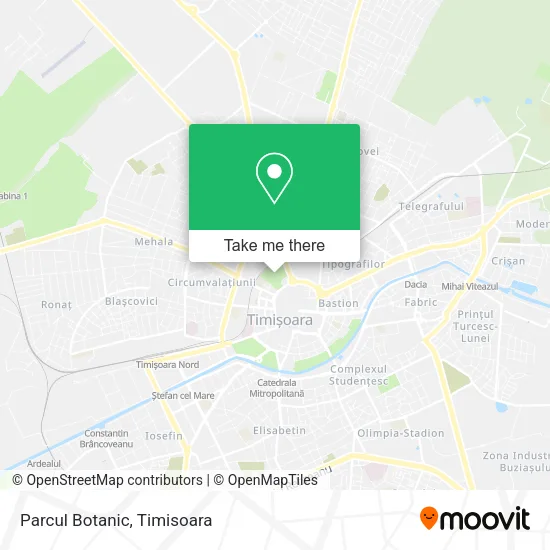 Parcul Botanic map