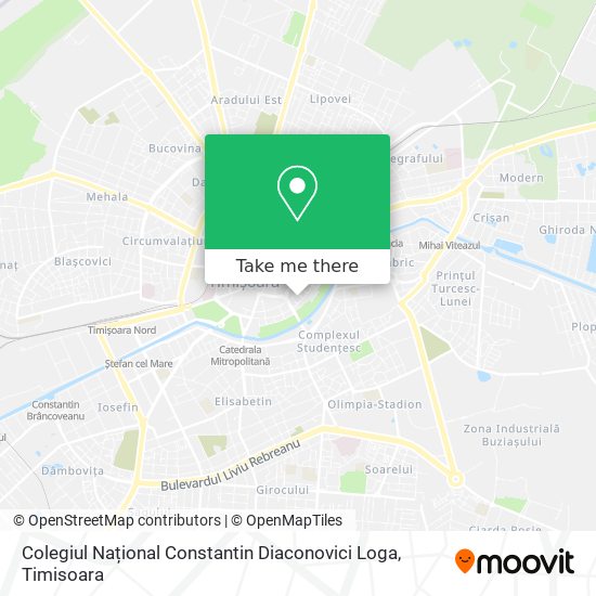 Colegiul Național Constantin Diaconovici Loga map