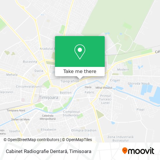 Cabinet Radiografie Dentară map