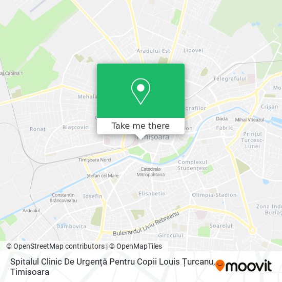 Spitalul Clinic De Urgență Pentru Copii Louis Țurcanu map