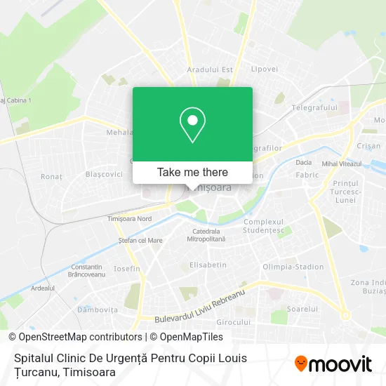 Spitalul Clinic De Urgență Pentru Copii Louis Țurcanu map