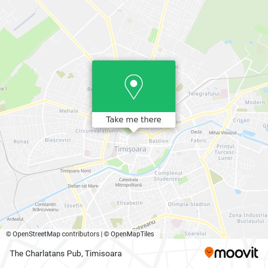 The Charlatans Pub map