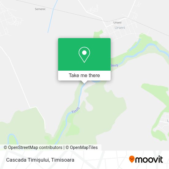 Cascada Timișului map