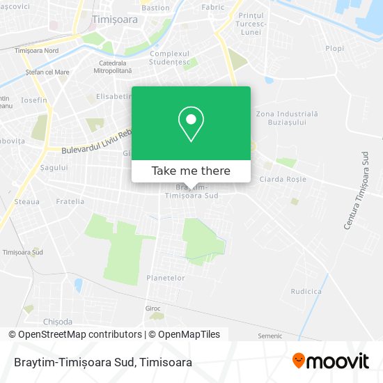 Braytim-Timișoara Sud map