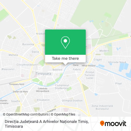 Direcția Județeană A Arhivelor Naționale Timiș map
