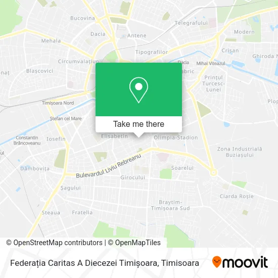 Federația Caritas A Diecezei Timișoara map