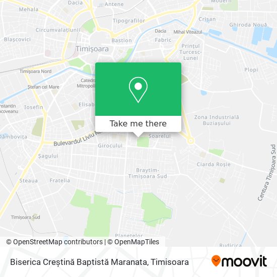 Biserica Creștină Baptistă Maranata map