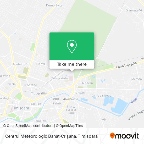 Centrul Meteorologic Banat-Crișana map