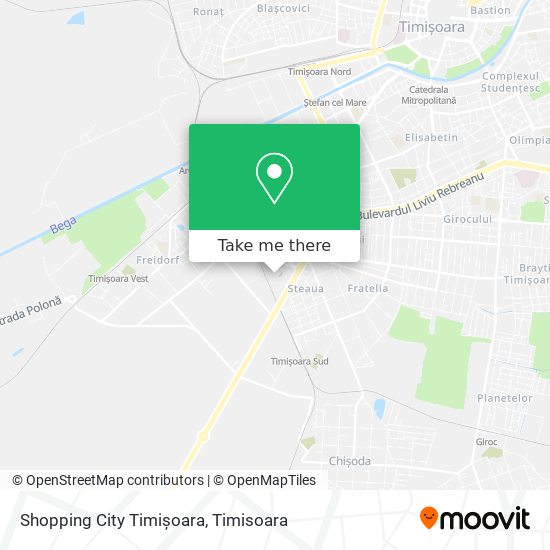 Shopping City Timișoara map