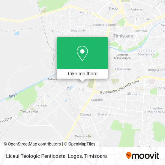 Liceul Teologic Penticostal Logos map
