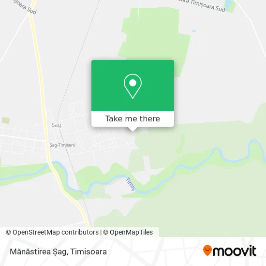 Mănăstirea Șag map
