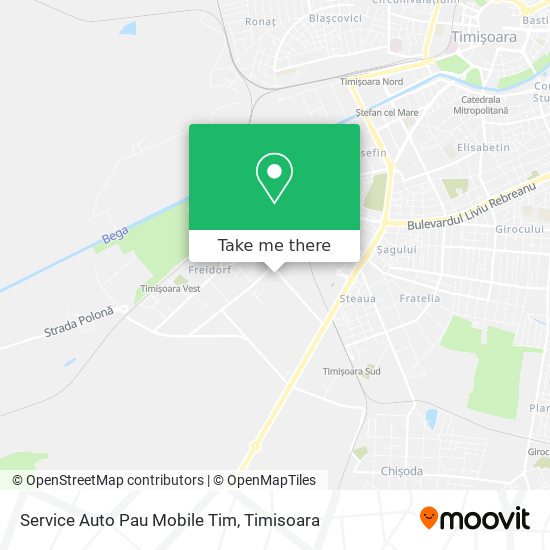 Service Auto Pau Mobile Tim map