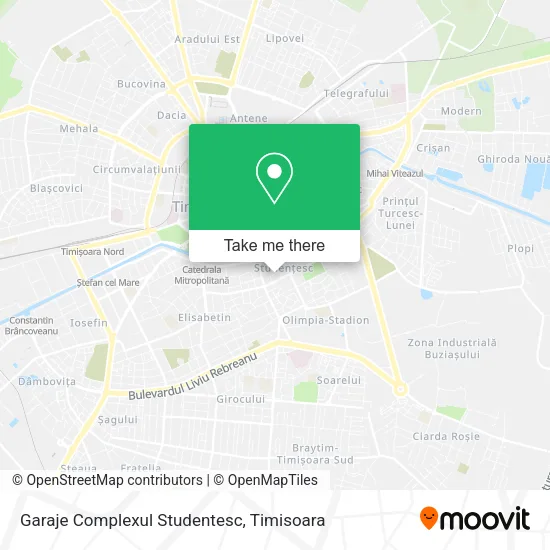 Garaje Complexul Studentesc map