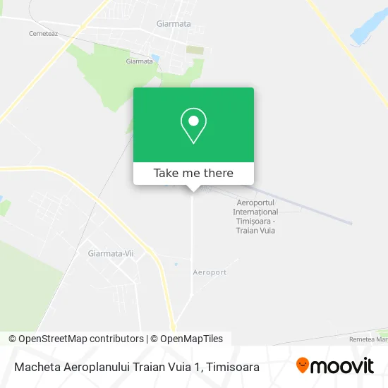 Macheta Aeroplanului Traian Vuia 1 map