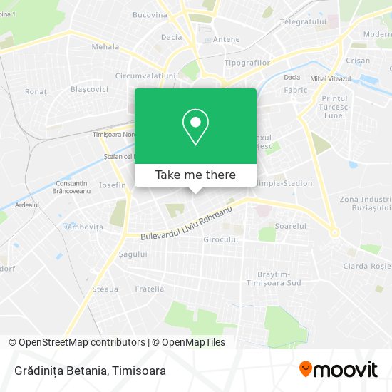 Grădinița Betania map