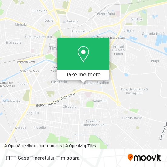 FITT Casa Tineretului map