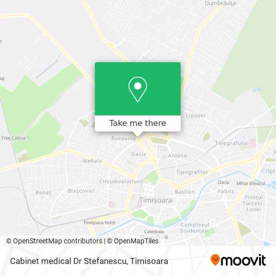 Cabinet medical Dr Stefanescu map