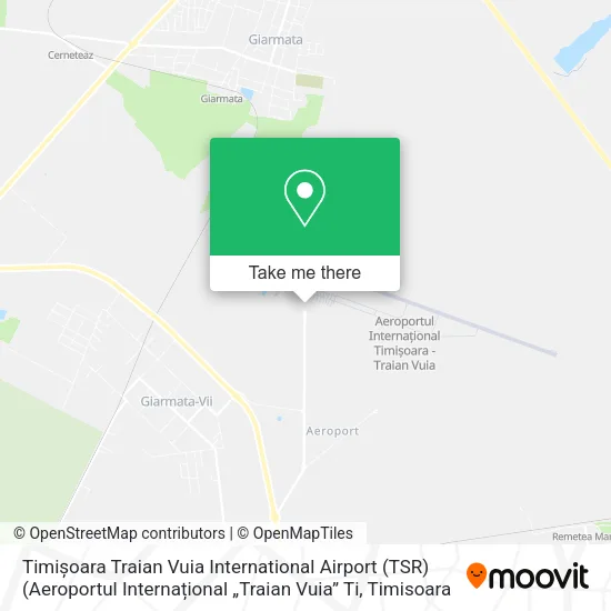 Timișoara  Traian Vuia  International Airport (TSR) (Aeroportul Internațional „Traian Vuia” Ti map