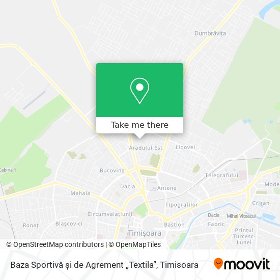 Baza Sportivă și de Agrement „Textila” map