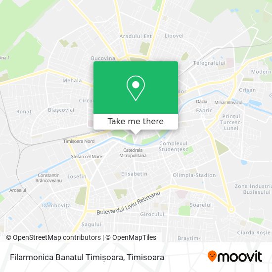 Filarmonica Banatul Timișoara map