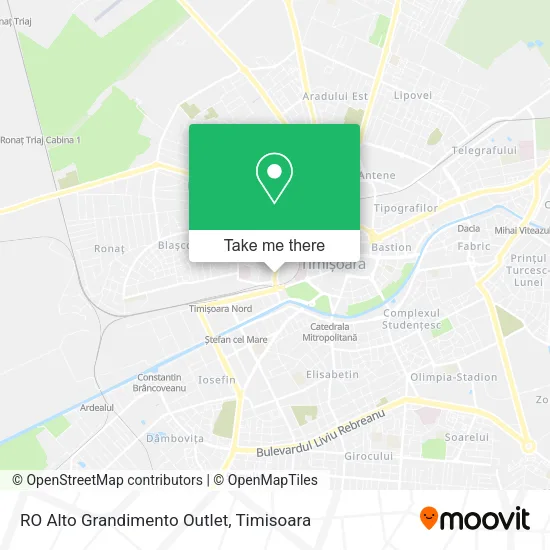 RO Alto Grandimento Outlet map