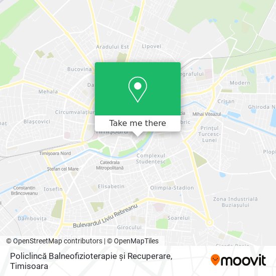 Policlincă Balneofizioterapie și Recuperare map