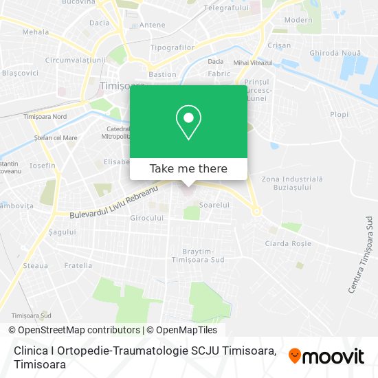 Clinica I Ortopedie-Traumatologie SCJU Timisoara map
