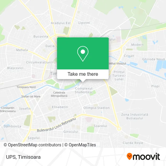 UPS map