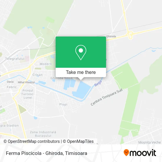 Ferma Piscicola - Ghiroda map