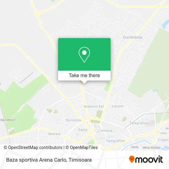 Baza sportiva  Arena Carlo map