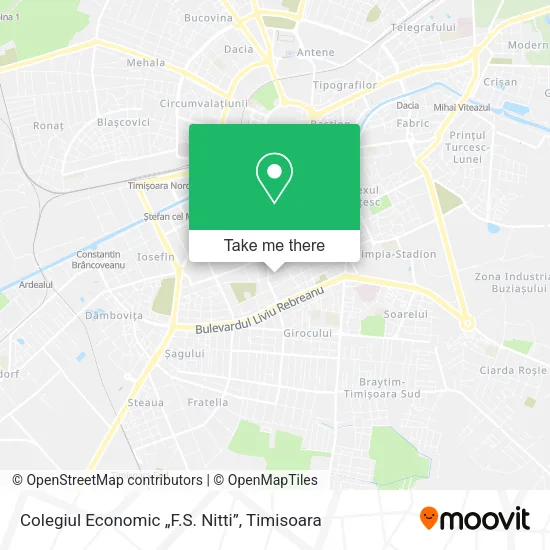 Colegiul Economic „F.S. Nitti” map