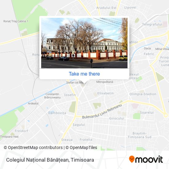 Colegiul Național Bănățean map