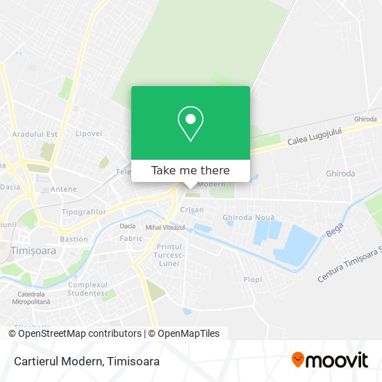 Cartierul Modern map