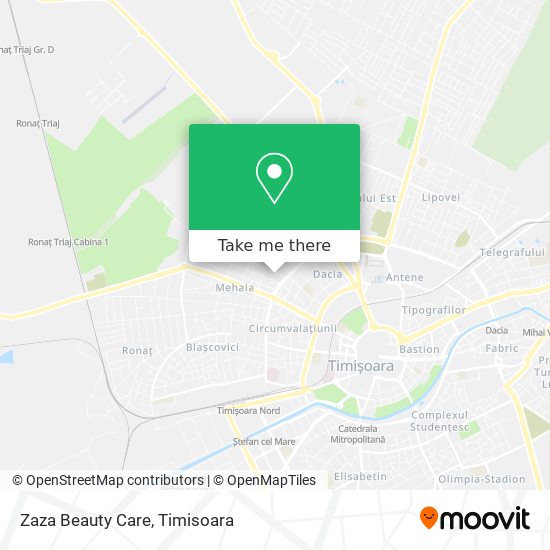 Zaza Beauty Care map