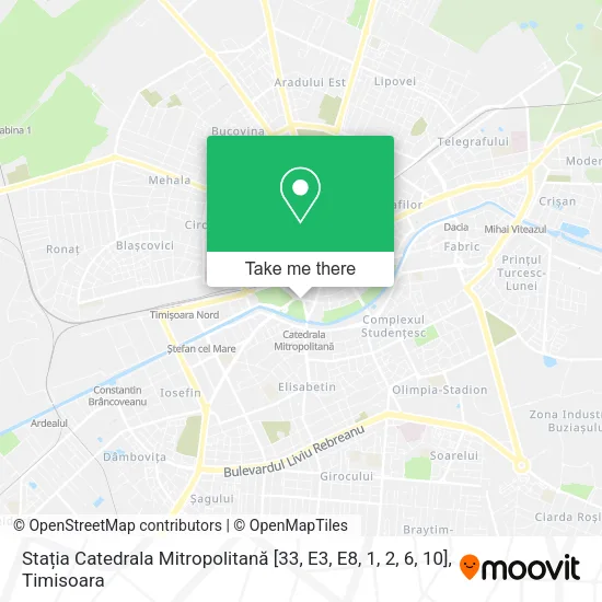 Stația Catedrala Mitropolitană [33, E3, E8, 1, 2, 6, 10] map