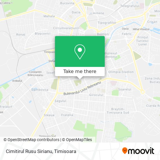 Cimitirul Rusu Sirianu map