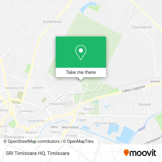 SRI Timisoara HQ map