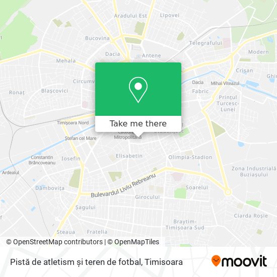 Pistă de atletism și teren de fotbal map