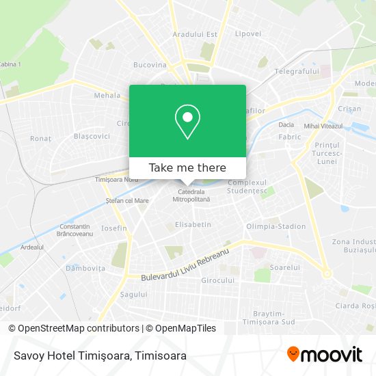Savoy Hotel Timişoara map