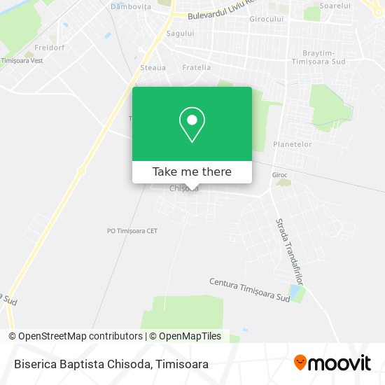 Biserica Baptista Chisoda map