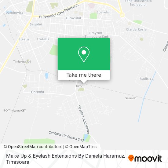 Make-Up & Eyelash Extensions By Daniela Haramuz map