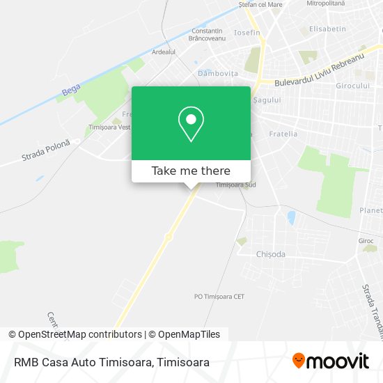 RMB Casa Auto Timisoara map