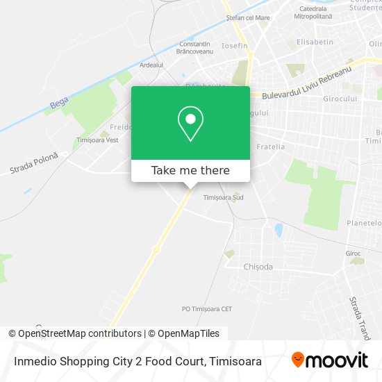 Inmedio Shopping City 2 Food Court map