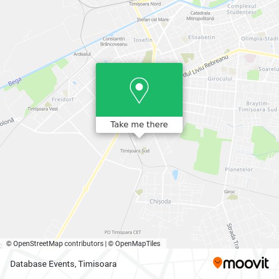 Database Events map