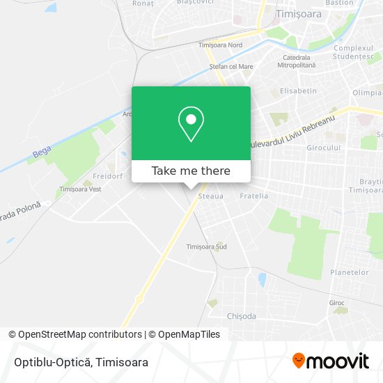 Optiblu-Optică map